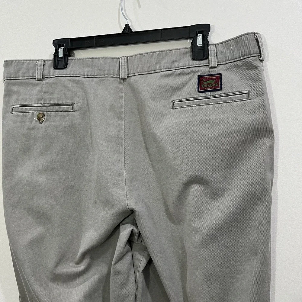 Duxbak Khaki Cotton Chino Pants Men's W40 L34 Classic Fit Work wear Vintage